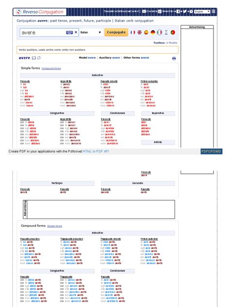 conjugate reverso|reverso conjugator net.